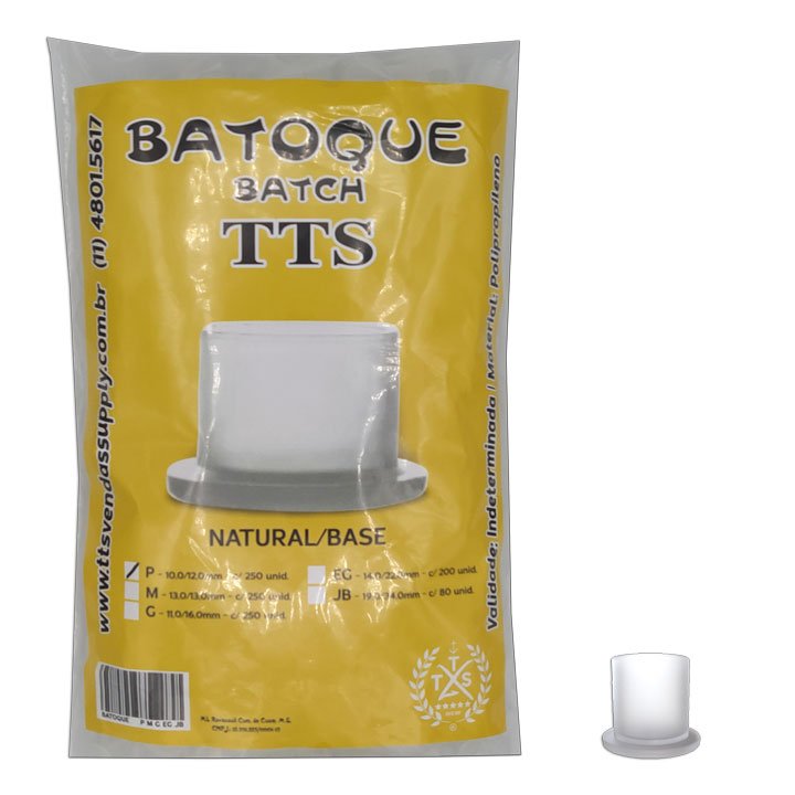 Batoque TTs  NATURAL  com Base - 250 P